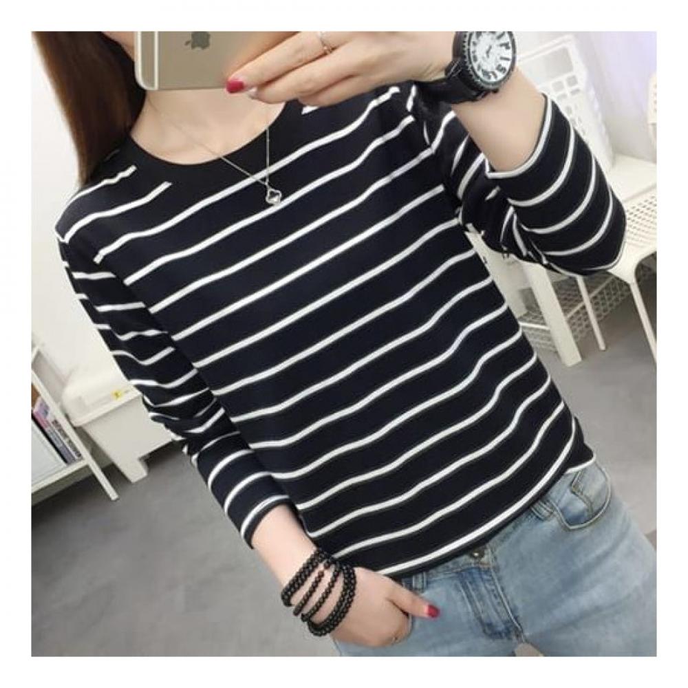 Navava Round Neck Long Sleeve Tee Nt1365