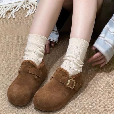 Женские зимние легкие теплые дутые сноубутсы на толстой подошве, нескользящие износостойкие повседневные кроссовки, хлопковые ботинки, обувь с мехом