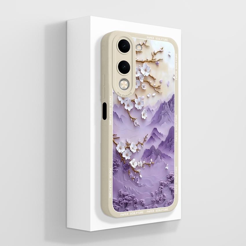 Для Vivo Y04 Y03 Y02 Y11 Y15 Y20 Чехол для телефона Милый мультяшный узор для девочек Гладкий жидкий силикон Противоударная защита Задние крышки Чехол для корпуса Vivo