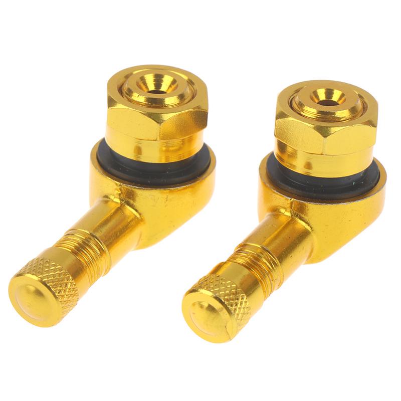 2 шт. мотоцикл с ЧПУ, угол 90 градусов, колесо, стержень шины, бескамерный клапан, алюминий