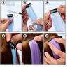 Rainbow Colorful Extension Fashion Long Straight Wavy Hairpieces Fake Hair Clip Strands  Women/Kids