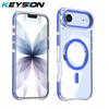 KEYSION Прозрачный магнитный чехол HD для MagSafe для iPhone 17 Pro Max Беспроводная зарядка Ударопрочный чехол для телефона для iPhone17 Air