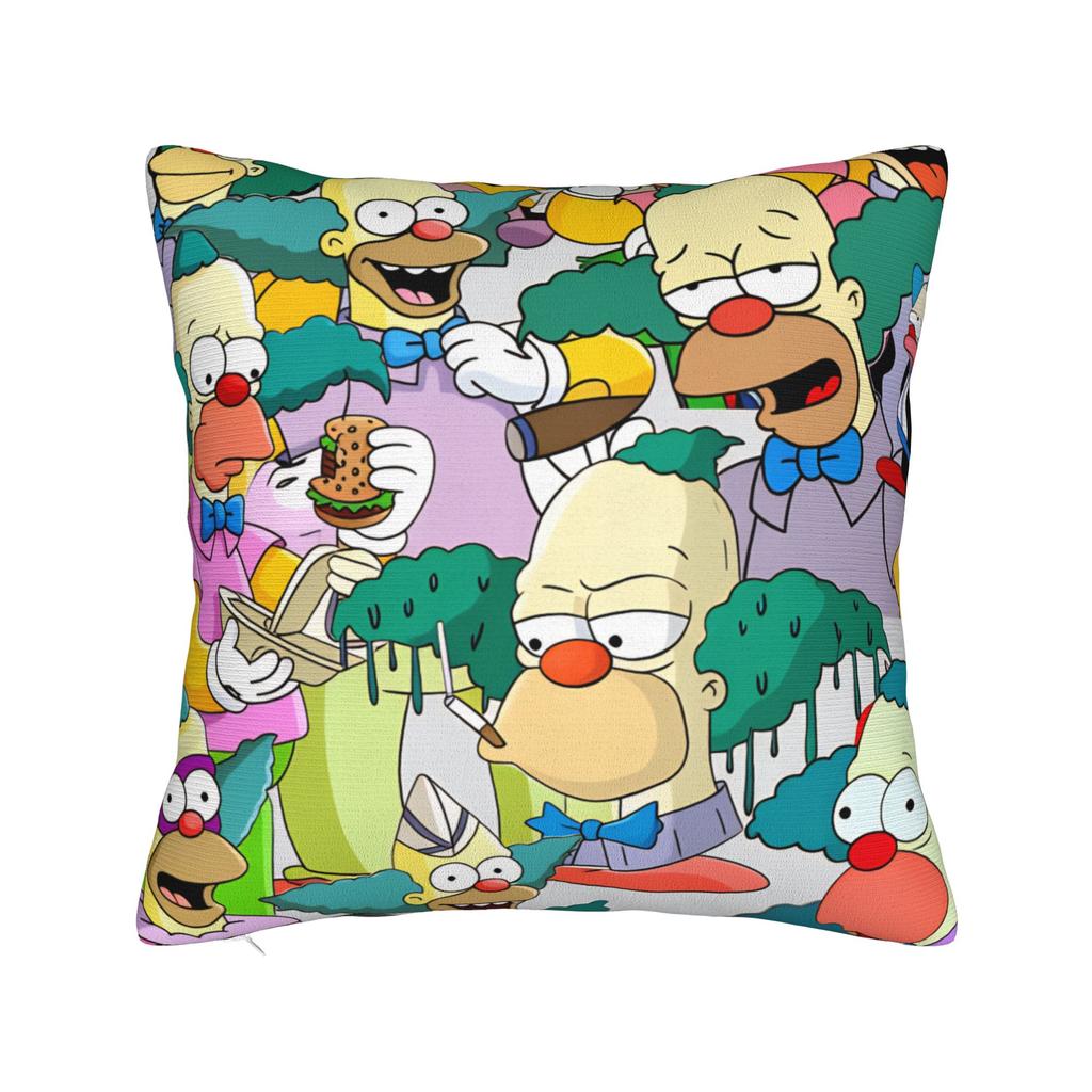 Pillow Cover SSimpsons Family Haunted House Halloween  Vintage Pillow Case For Sofa Bedroom Home Decor Pillowcases