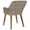 Garden Chair 2 pcs Black 62.5 x 55 x 82 cm Poly Rattan