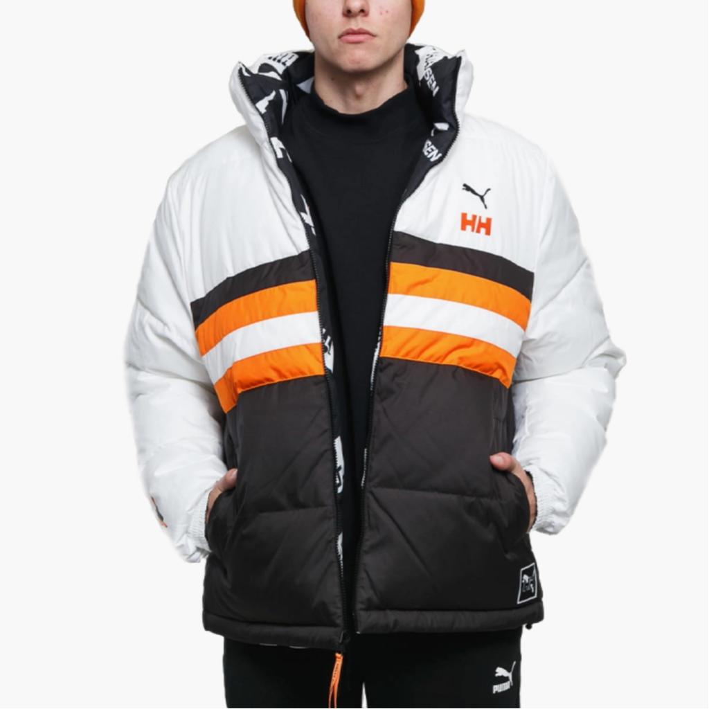 Puma X Helly Hansen Collaboration стойка воротник двусторонняя теплая хлопковая куртка унисекс верхняя одежда многоцветная 597081-01