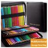 48 цветных карандашей Масляные / Акварельные цветные карандаши с тканевой сумкой Для профессионального рисования Эскизирования Художественные принадлежности