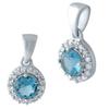 London Blue Topaz Silver Pendant 0.35ct (1961353)