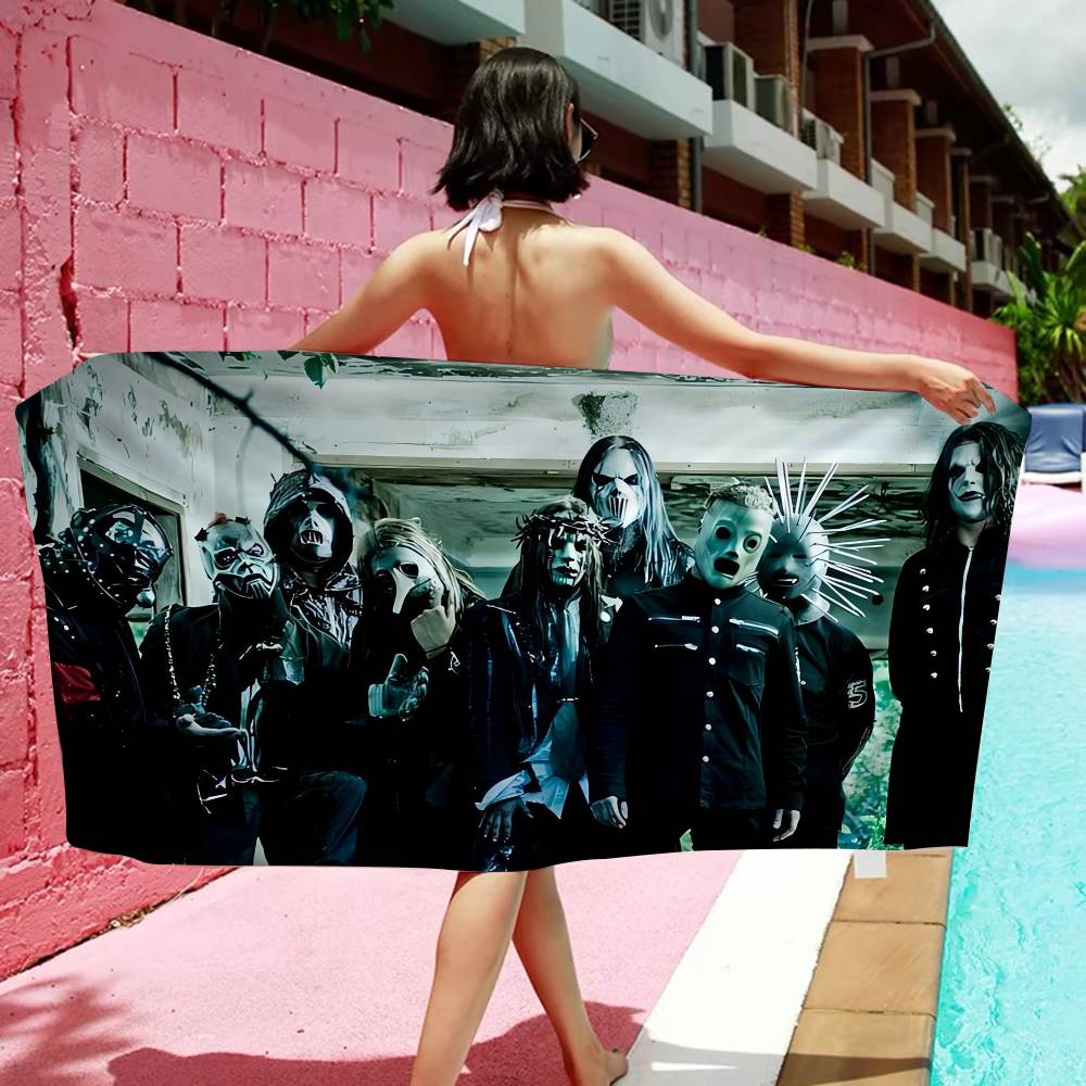 S-S-SlipknotEs Band Microfiber Printed Beach Towel Mountain Climbing Yoga Beach Swimming Running Absorbent Soft Towel