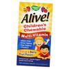 Vitamins for Children, Alive! Children's Chewable Multi-Vitamin, 120tab Orange Berry (36344006)