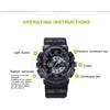 SANDA Waterproof Men's Watch Electronic Fashion Multifunctional Outdoor Watch Sports Watch