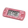 YAMASA Pocket Pedometer, Bag-in Pedometer, Pocket Pedometer, Floral Pink EX-500P