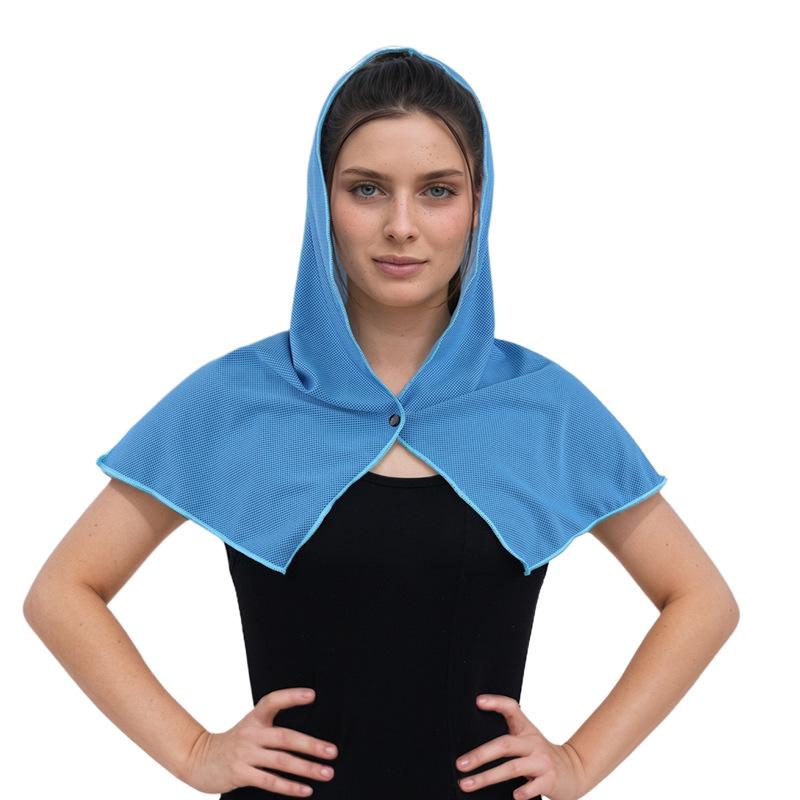 Cooling Headband Towel - Quick-Drying, Sweat-Absorbent with Button, for Men & Women, Outdoor Use, Patterned Ice Towel