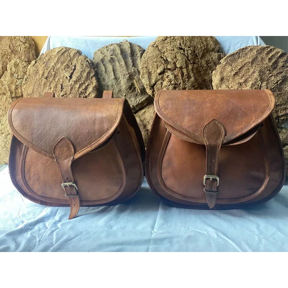 Седло мотоцикла, 3 боковые сумки, винтажная кожаная сумка для инструментов с поворотным рычагом