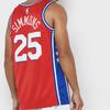 Nike Баскетбольная майка NBA Philadelphia 76ers с изображением Simmons Men Tops красная AT9812-658