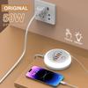 50W USB C PD Charger 6 Ports Fast Charging Station with Touch LED Light Travel Charger for iPhone 15 Samsung Xiaomi Quick Charge