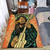 Яркий коврик Rasta Music с символами Любви и Жизни. Подходит для использования в качестве противоскользящего игрового коврика для диванов в гостиной и спальне