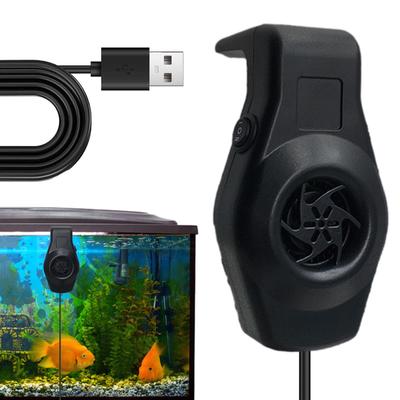 Вентилятор для аквариума Мини USB-вентилятор для аквариума Охлаждающий вентилятор для аквариума Вентилятор с контролем температуры для аквариума, емкости для креветок, растений