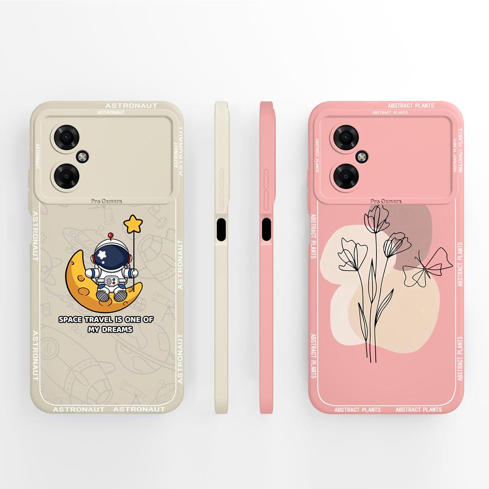 For Poco M4 Pro Case Advanced Butterfly Phone Cover For Xiaomi Poco M 4 Pro 4G 5G Liquid Silicone Camera Protection Back Covers