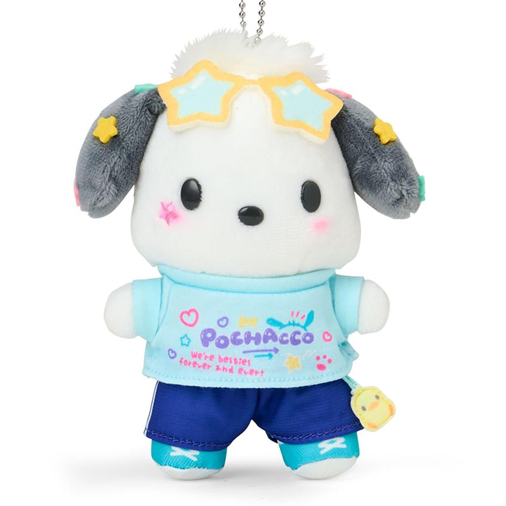 Sanrio Держатель для талисмана Pochacco, полиэстер, возраст 6 лет и 609650 (#SanrioGakuenKiramekiSai) Сталь, Вверх,