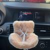 Car Safety Seat for Dolls Decorative Sofa Seat with Furry Cushion And Headrest for Car Air Vents Decor To Display Doll Toy