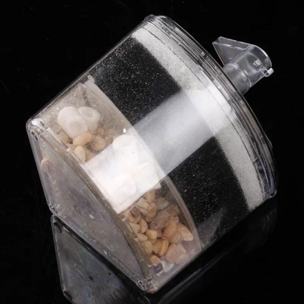 Air Driven Aquarium Bio Corner Filter Built-in Biochemical Cotton Filter Shrimp Biochemical
