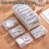 1Set 3/7/11/22 Grids Data Cable Storage Box Power Charging Cable Management Office Supplies