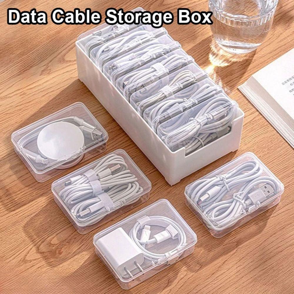 1Set 3/7/11/22 Grids Cable Organizer Bag Power Charging Cable Management Sundries Organization