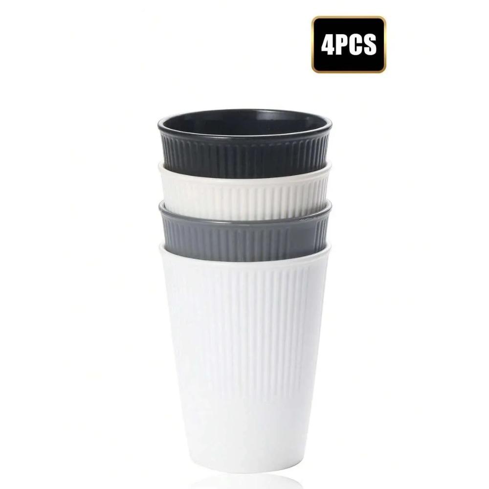 4/11 шт. Многоразовый пластиковый стаканчик, материал ПП, многоцветный, подходит для кемпинга, пикника, кухни, можно мыть в микроволновой печи и посудомоечной машине.