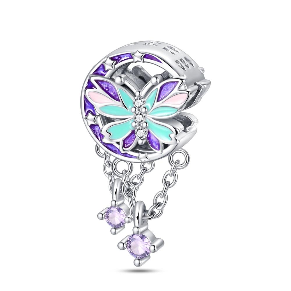 New 925 Sterling Silver Spring Tulip Pansy Flower Charms Bead Fit 925 Original Bracelets Fine DIY Jewelry Birthday Gift