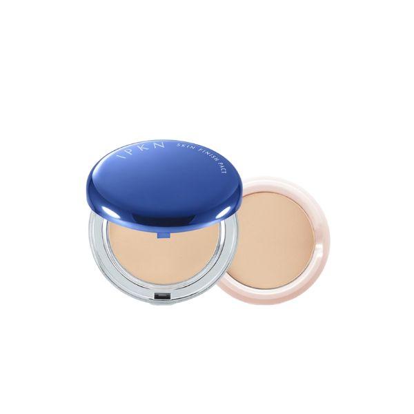 IPKN Skin Finish Pact Powder Set (14g Main + 11g Refill) - #21 Nude Beige / Flawless & Silky Finish