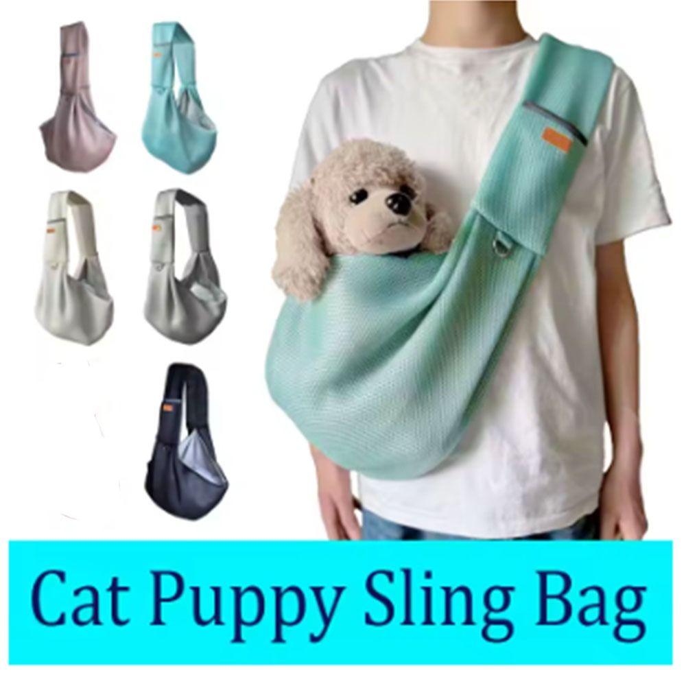 Large Capacity Pet Crossbody Shoulder Bag Comfortable Cat Puppy Sling Bag  Pet Carrying Supplies