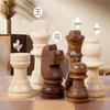 Solid Wood Magnetic Folding Chess Set with Double Queens for Students and Children.