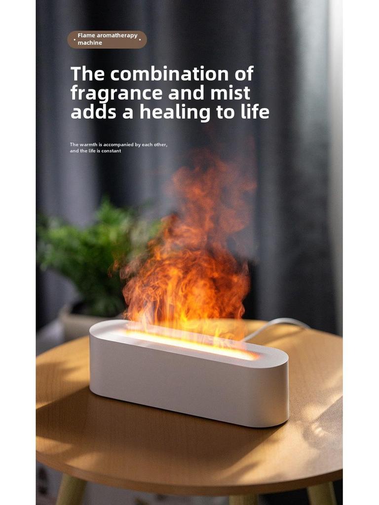 23-Color Flame Aromatherapy USB Humidifier for Home & Hotel