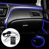 RGB App Control Car Interior Light Fiber Optic Atmosphere Lamps Remote Control 6 Meter Ambient Lamp
