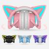 Wireless Headphone Cat Ear LED Light Mobile Phones Headset Stereo Music Headphones Girl Daughter Bluetooth 5.0 Headset for Girls