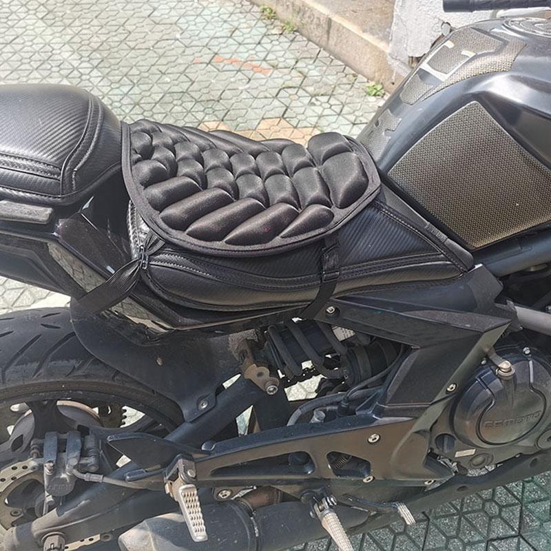 1Pc Soft Motorcycle Seat Cover Summer Air Pad Seat Cushion Cover Pressure Relief Protector For Cruiser Sport Touring Saddles