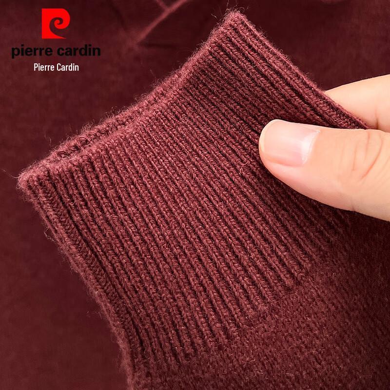 Мужской свитер Pierre Cardin из 100% шерсти с воротником поло
