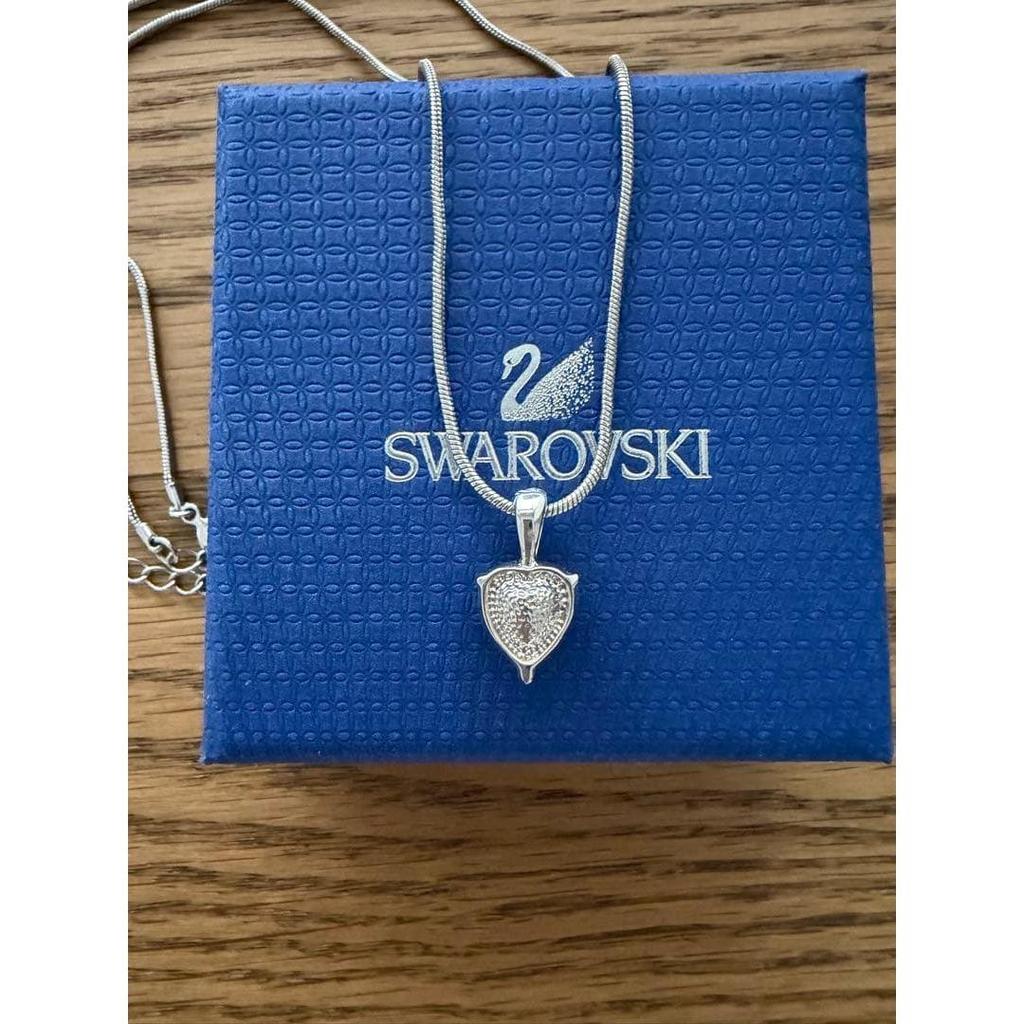 Б/у хрустальное колье Swarovski в форме сердца
