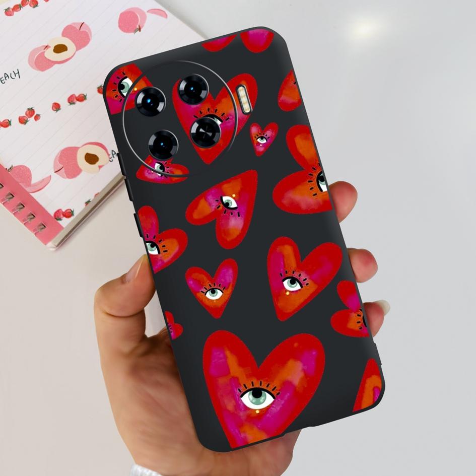 Для Tecno Spark 20 Pro+ KJ7 Чехол 2024 Милое Сердечко Мультяшный Динозавр Ударопрочный Мягкий Чехол Для Tecno Spark 20 Pro Plus Чехол Funda