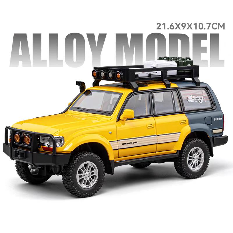 Toyota Land Cruiser 80 Внедорожник Симулятор Литая Модель и Игрушечные Транспортные Средства Звуки и Свет Машинка с Инерционным Механизмом 1:Модель коллекции 24 сплава
