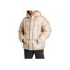 Adidas Originals Heavyweight Down Puffer Jacket With Patched Cuffs And Hood Men Outerwear Light-Khaki IR7134