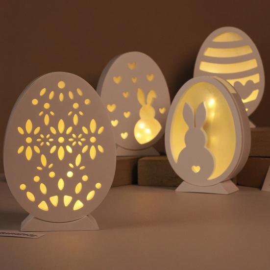 Набор из 6 пасхальных силиконовых форм для эпоксидной штукатурки, цемента, кролика, яйца, легко снимаемая гибкая смоляная форма для поделок своими руками