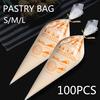 Новый ПЭ кондитерский мешок для домашней кухни крем для торта 100 шт./упак. кондитерский мешок для украшения одноразовые инструменты для выпечки аксессуары