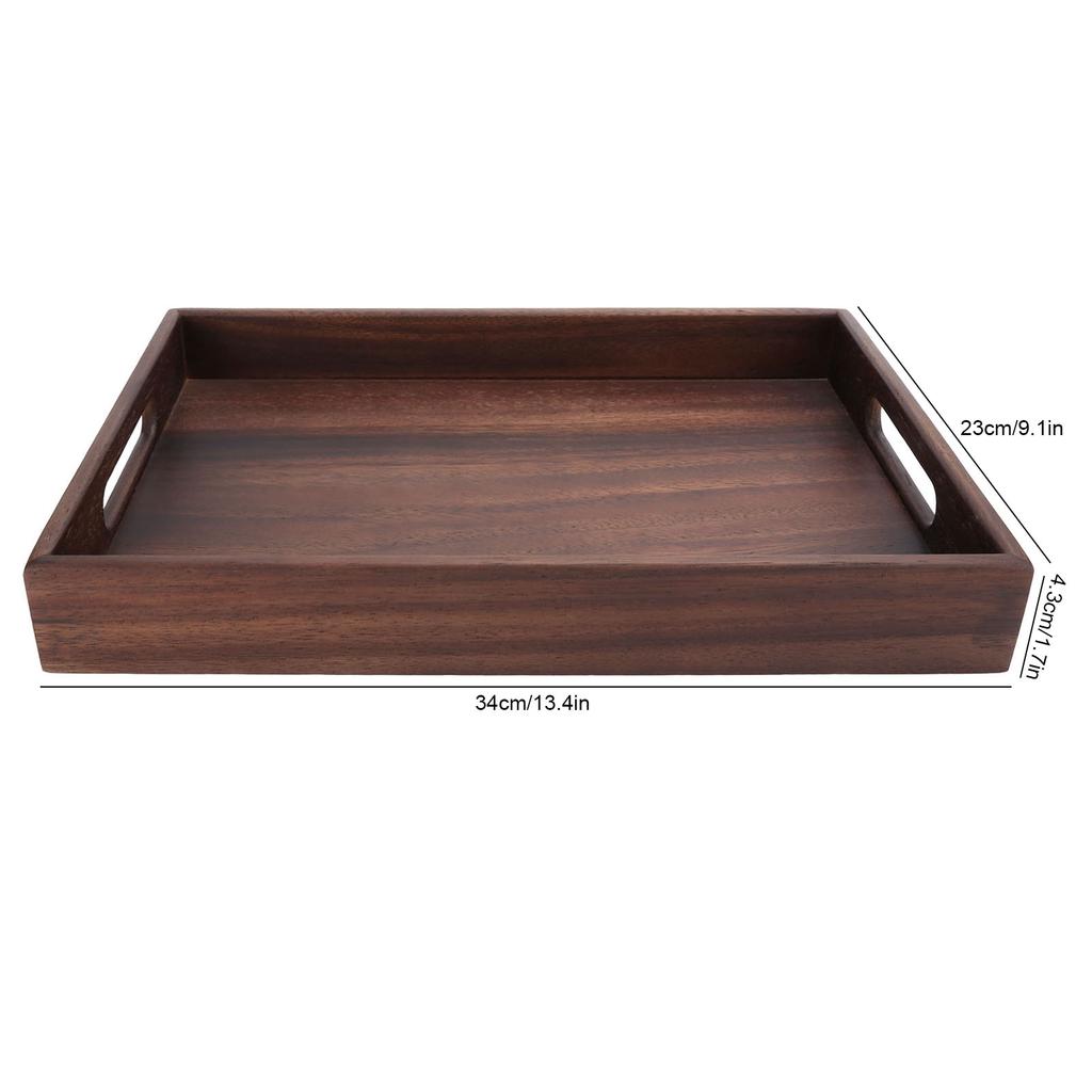 Поднос для еды Поднос для еды Поднос для чая Прямоугольный деревянный поднос для завтрака Поднос для еды для чая Кофе Фрукты Закуски