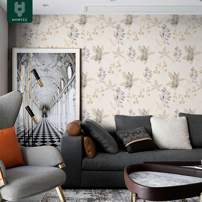 Толстые водонепроницаемые стеновые панели Цветочные ПВХ обои, самоклеящиеся, отклеивающиеся, для акцентной стены в спальне