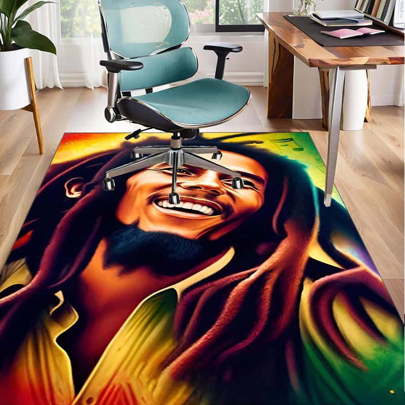 Коврик Bob music Vibrant Art для офиса, подкладка под кресло, игровой ковер, подходит для прихожей, спальни, гостиной, рабочего стола, праздничный подарок