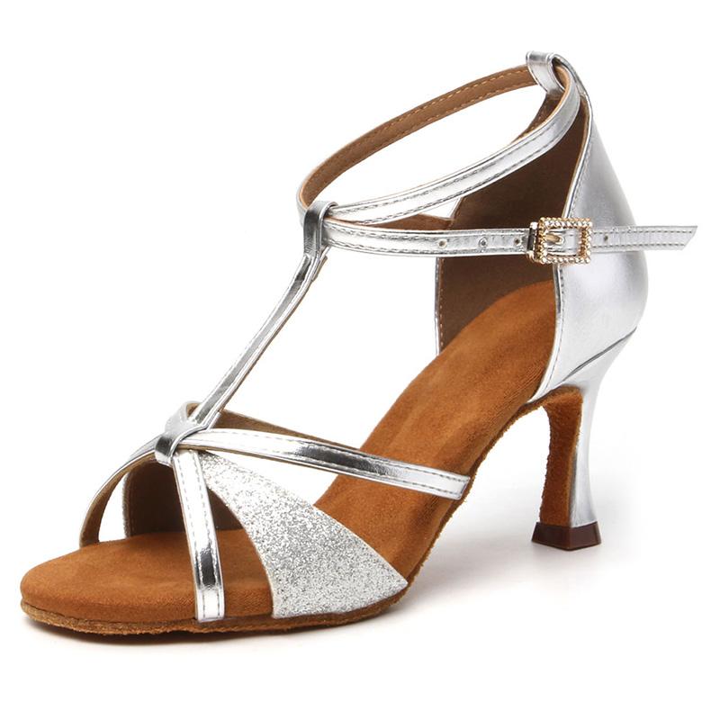Туфли для латинских танцев на высоком каблуке 7 см, женские туфли для бальных танцев, туфли для танго и сальсы