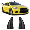 1 Pair Car Devil Horn Sticker 3D Automotive Roof Decoration Front Rear Bumper Guard Anti Collision Protector Waterproof Sunproof Universal Vehicle