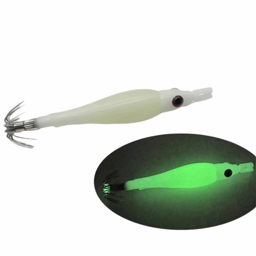 Luminous Squid Jig Silicone Cloth Wrapping Octopus Jig Lure Jigging Lure Sea Fishing
