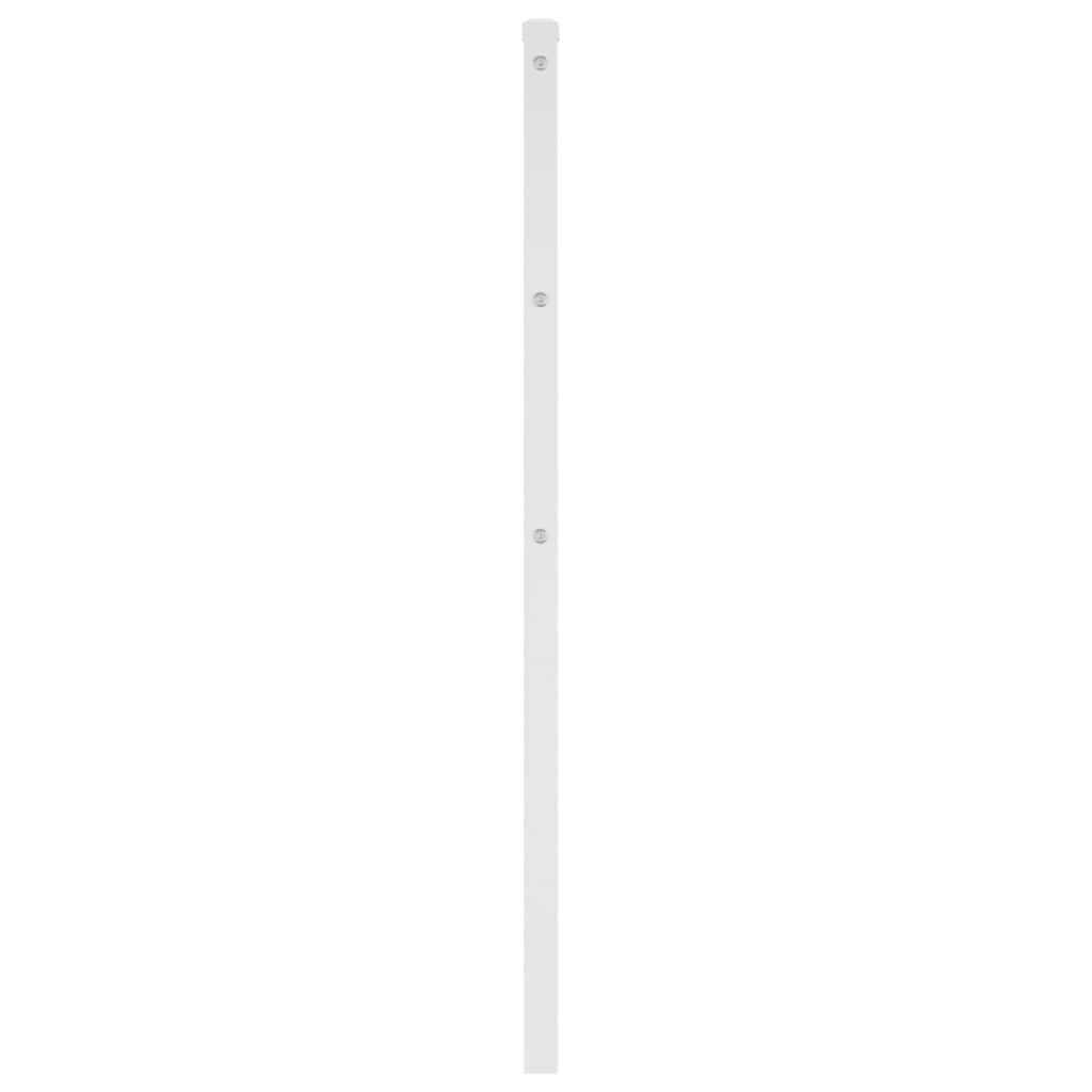 Vidaxl Metalowe Wezgłowie, Białe, 75 Cm